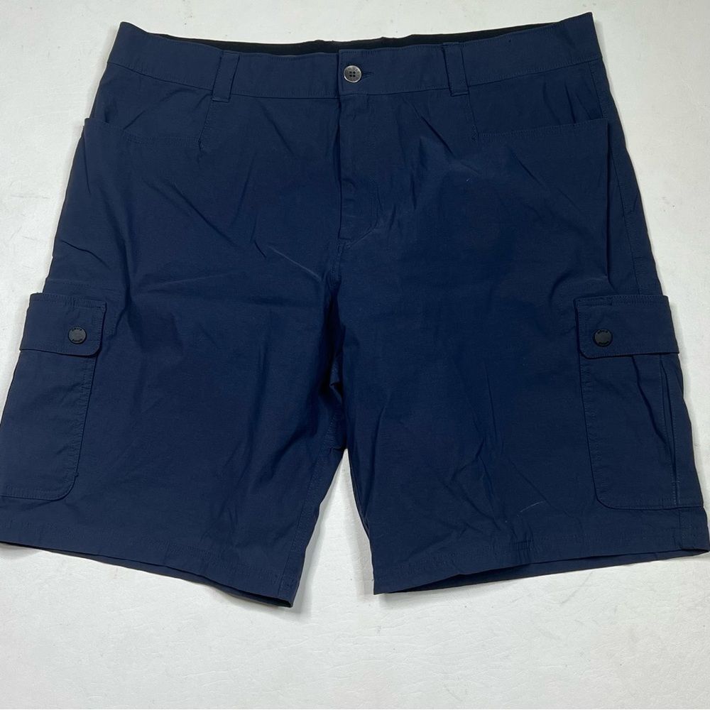 Orvis Dark Blue Cargo Shorts For Men